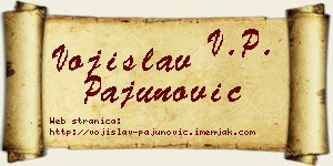 Vojislav Pajunović vizit kartica